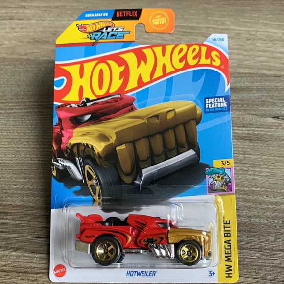 Hot Wheels HotWeiler Hotwheels Lets Race New Mainline 2024 HW Rottweiler Dog Car - Picture 8 of 8